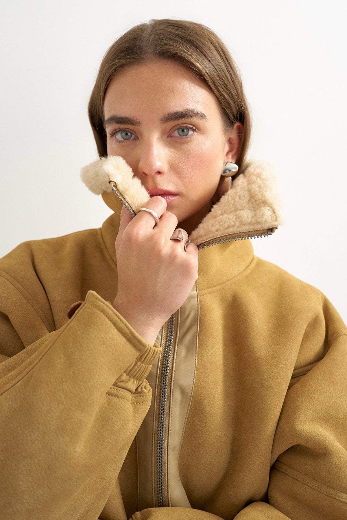 TSTULLA Shearling Jacke - Tan