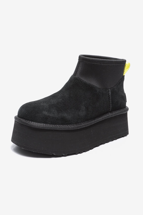 Classic Mini Dipper gefütterte Plateau Stiefelette - Black