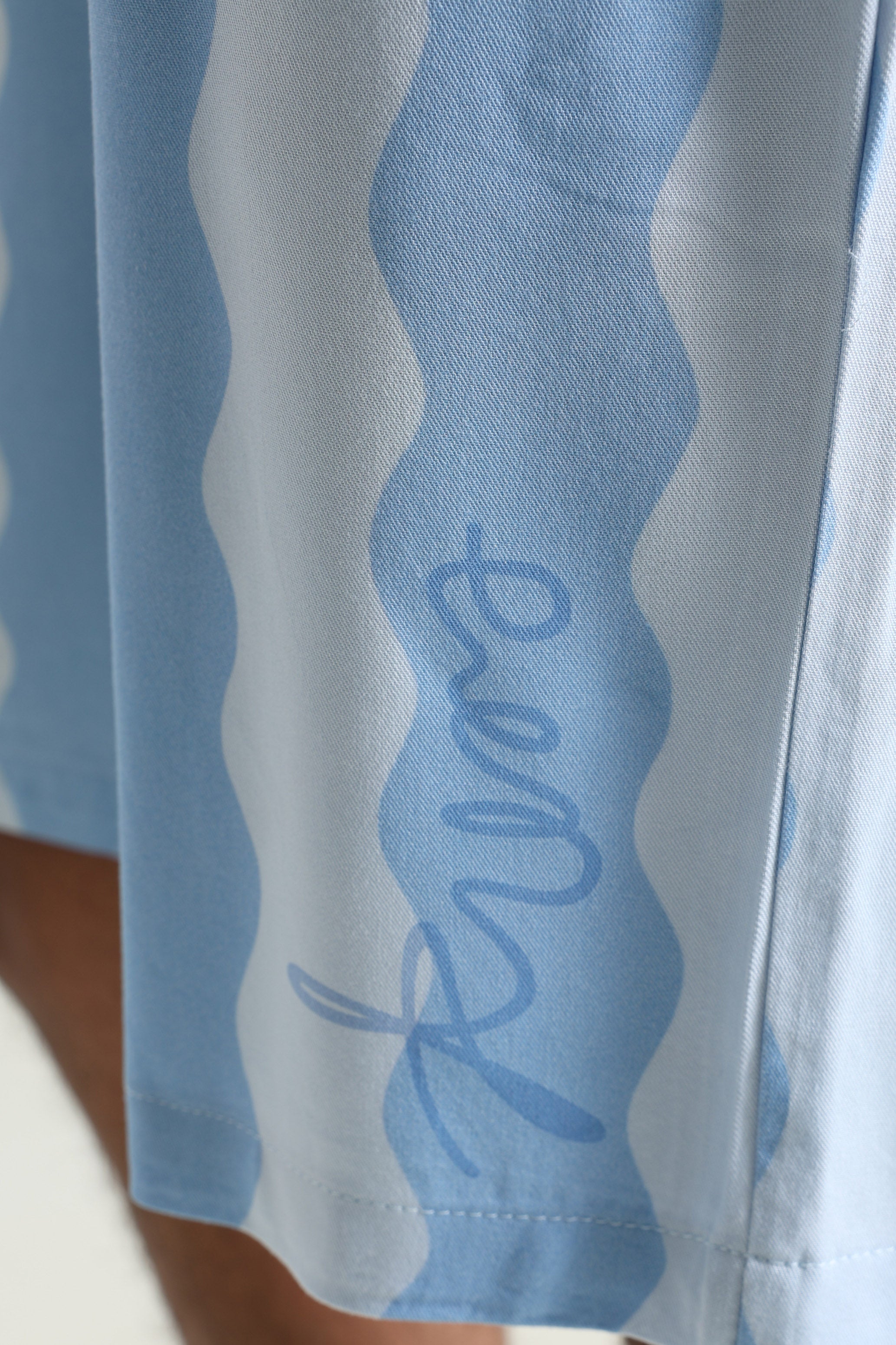 Short en tissu - Bleu clair