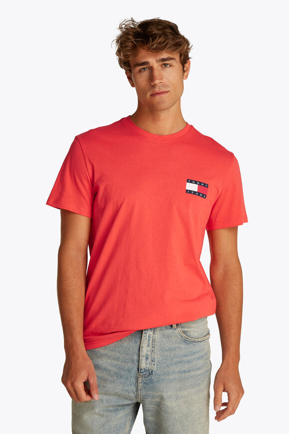 Essential Flag T-Shirt - Bright Vermillion