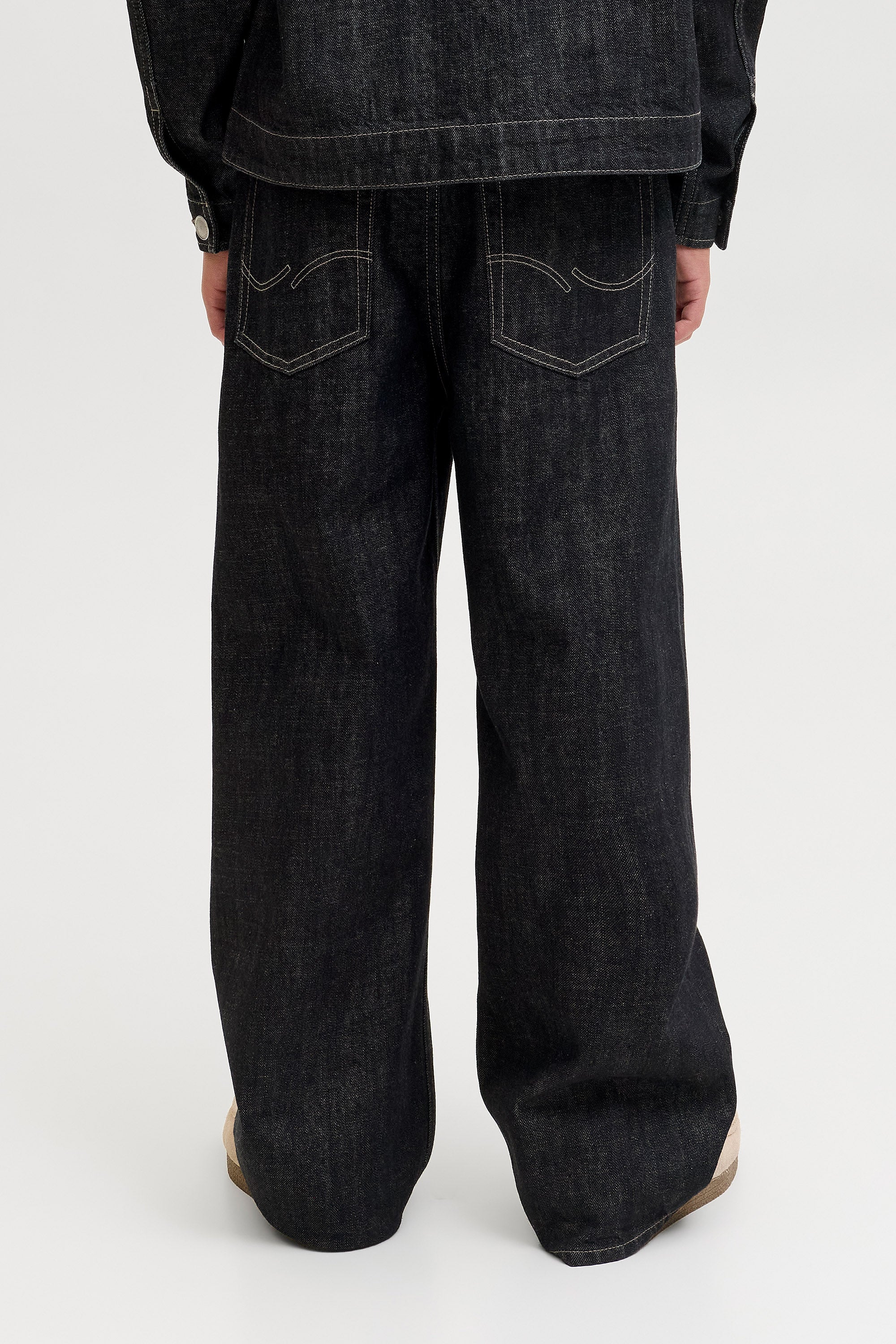 Jeans JJIDAVE a gamba larga - Blue Denim