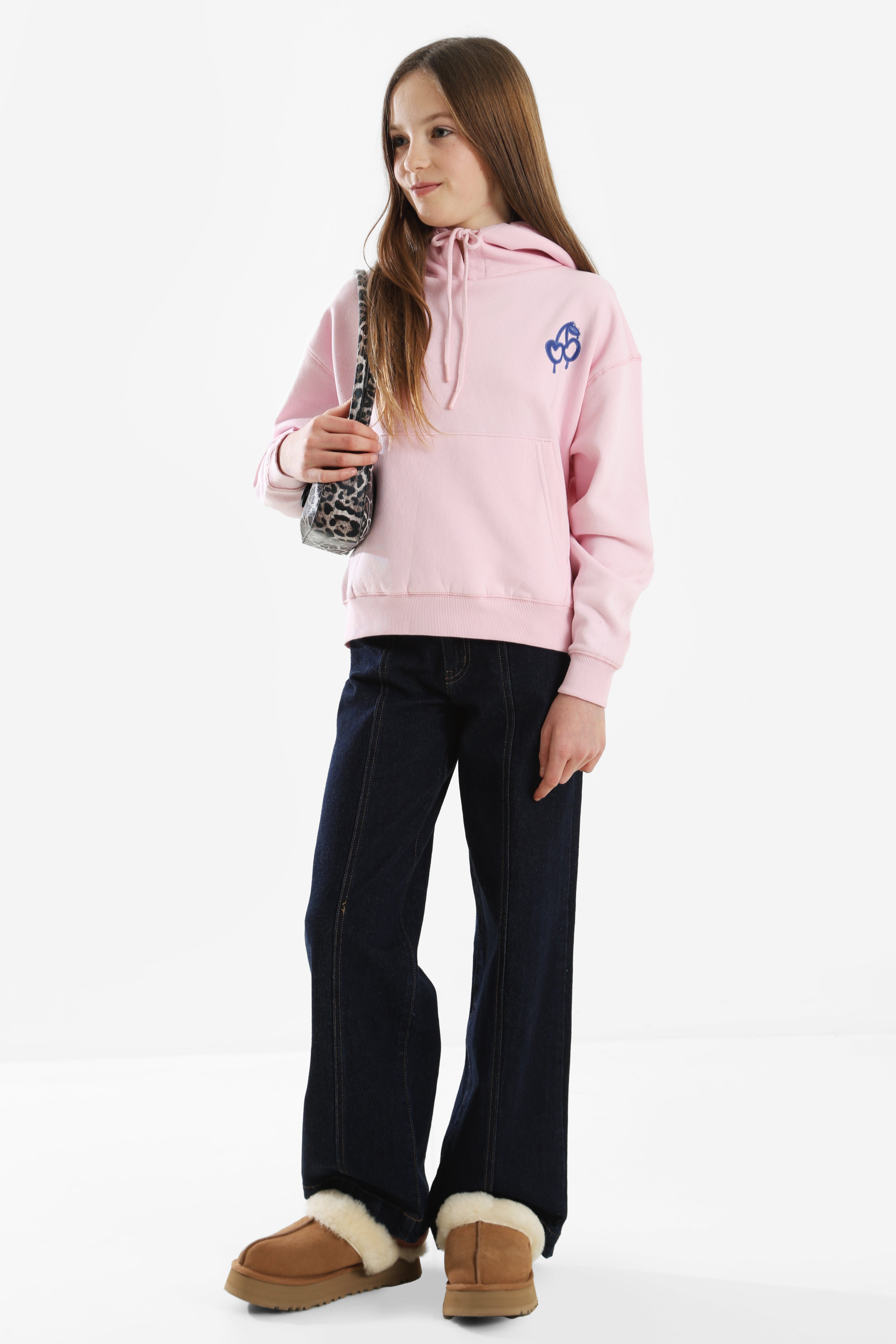 Sweatshirt à capuchon - Rose