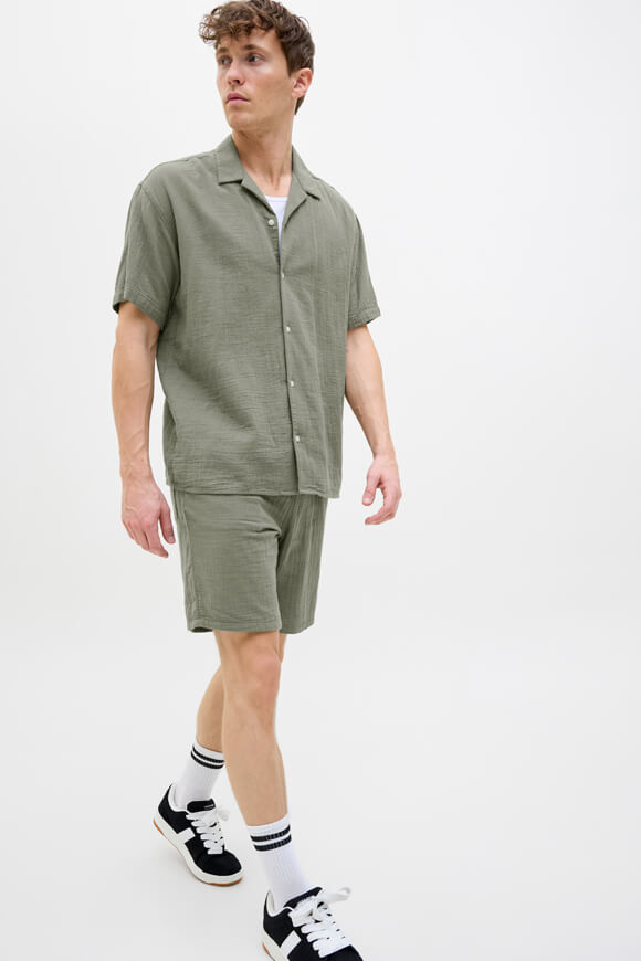 JPSTJAIDEN chiffon shorts - Mulled Basil