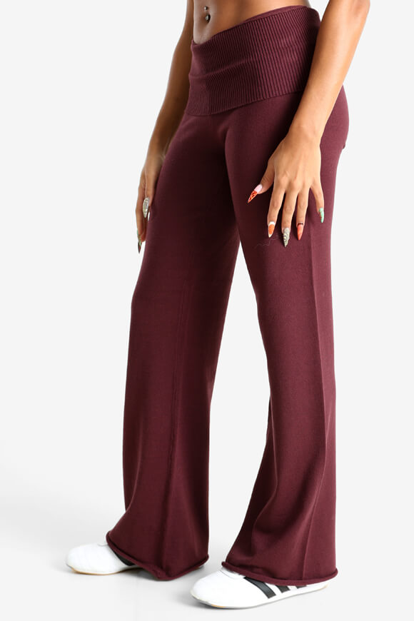 Knitted trousers - Bordeaux