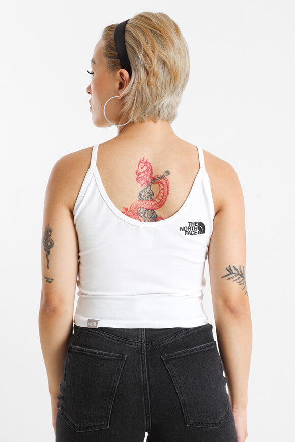 Crop Trägertop - White