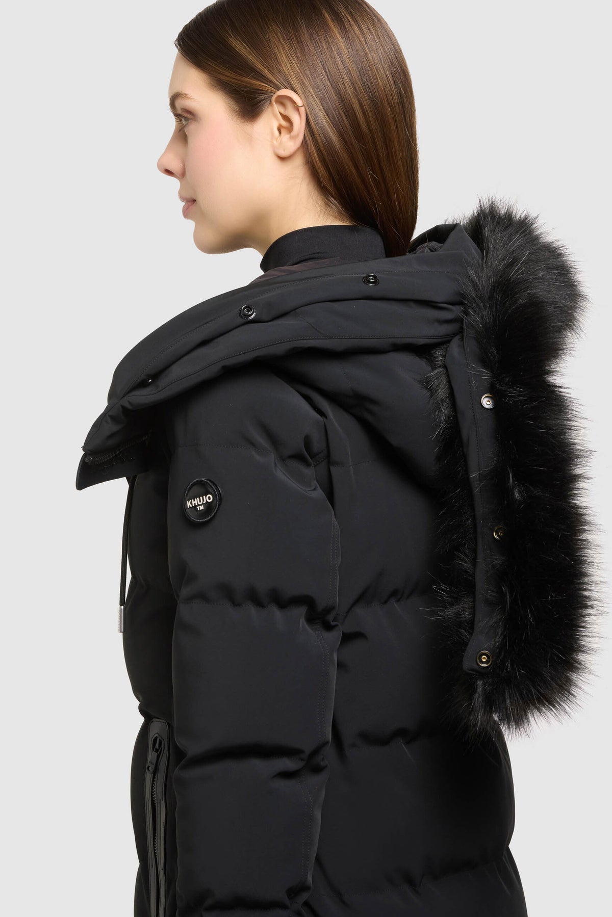Pheadra manteau matelassé - Black