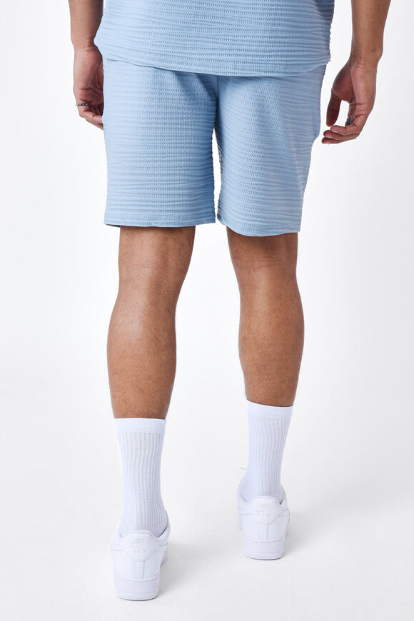 Short en tissu structuré - Blue