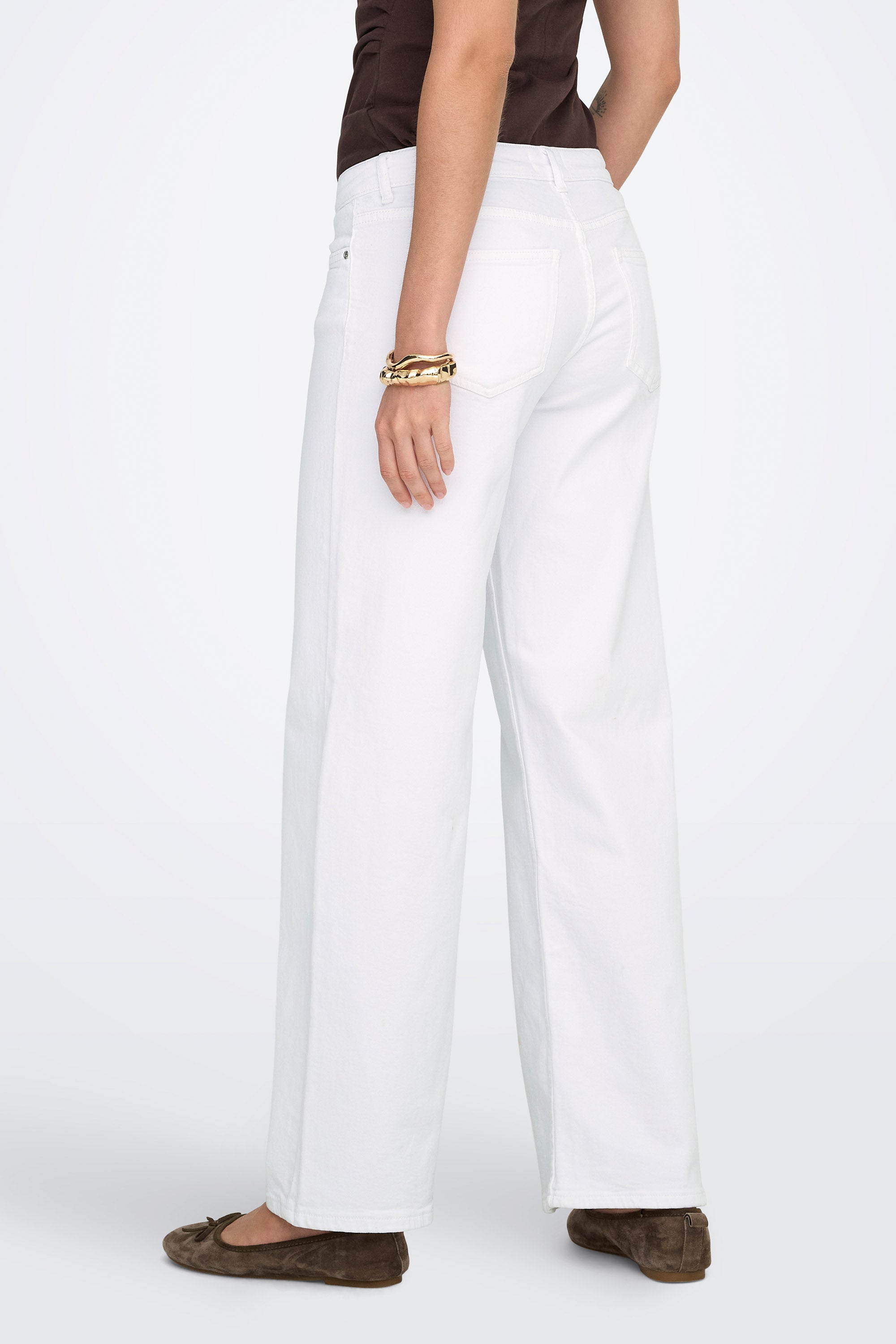 ONLJUDY-O Wide Leg Jeans - White