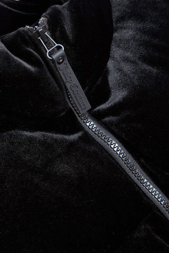 Margo velvet puffer jacket - Black