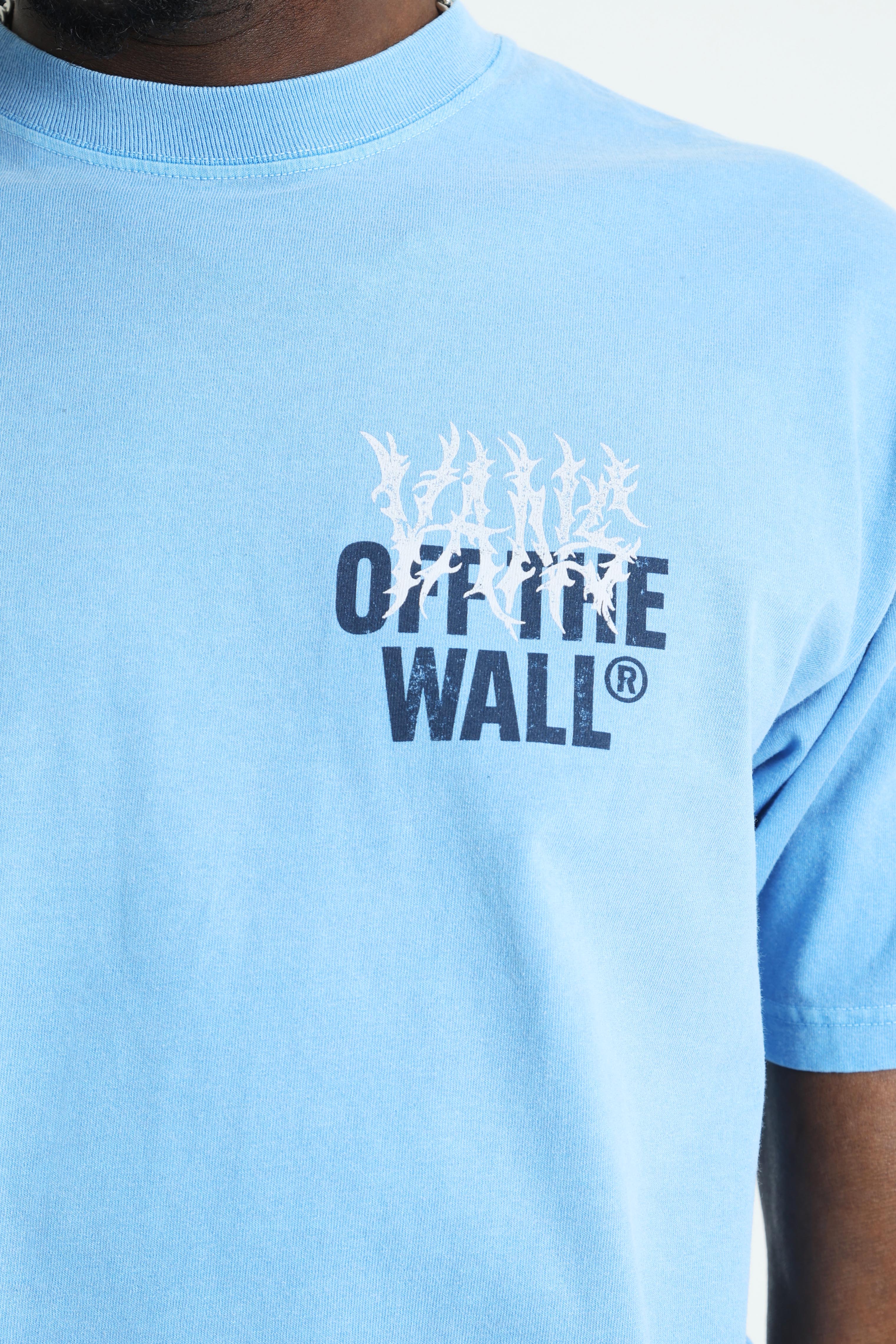 Metal Wall Oversize T-Shirt - Tranquil Blue