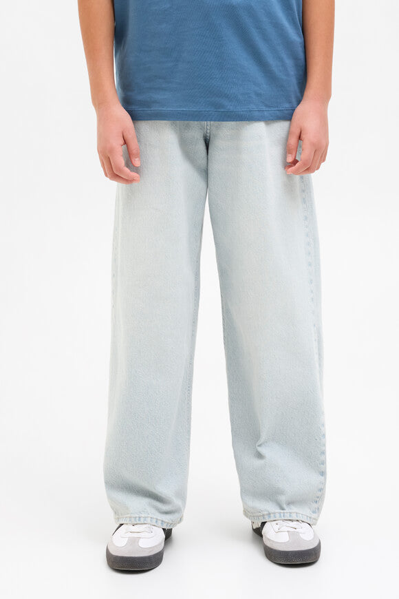 JJIRON extra baggy fit jeans - Light Blue Denim