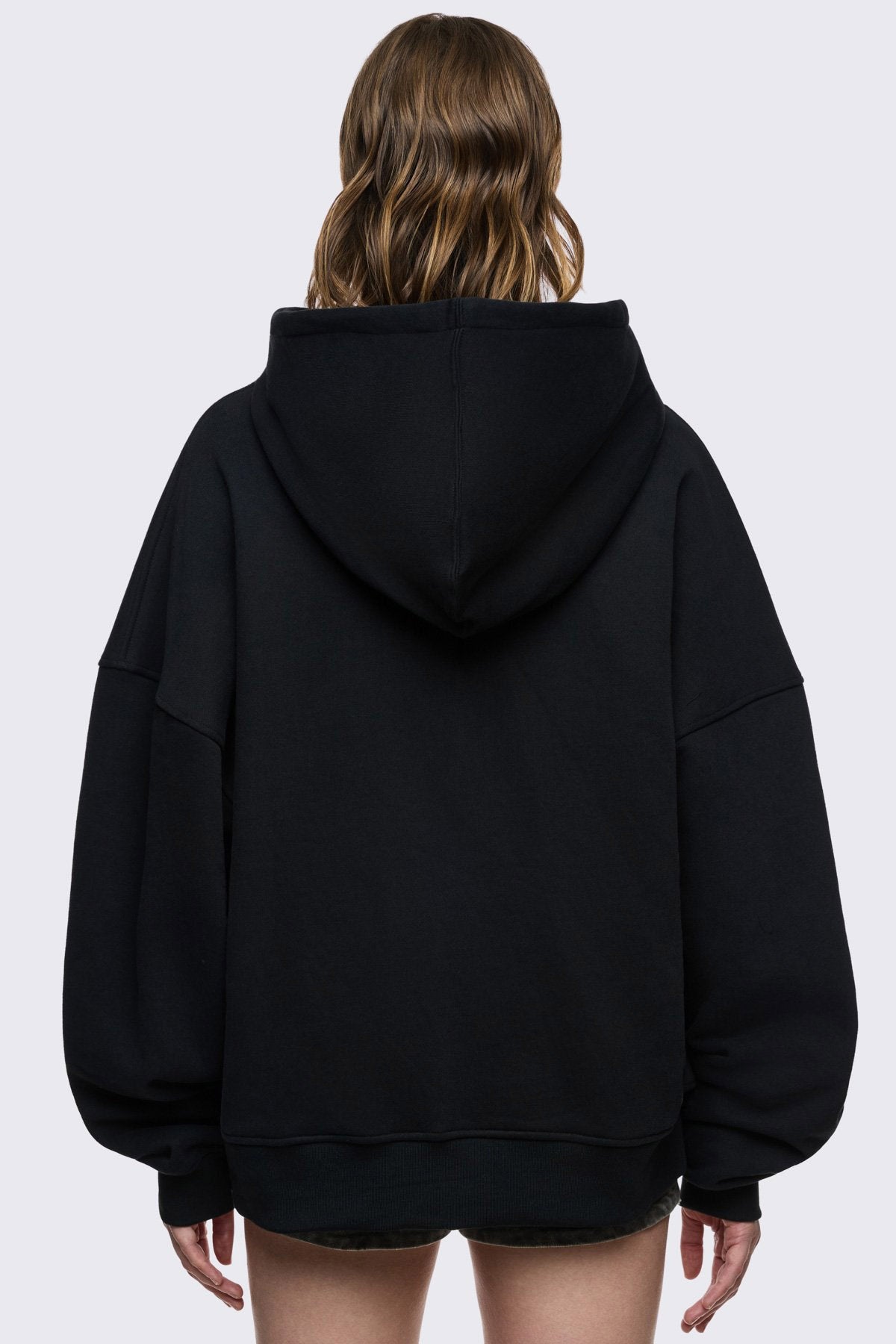 Go to Hell Oversize Kapuzensweatjacke - Black