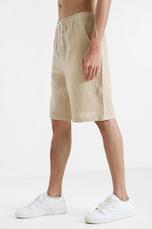 Fabric shorts - Beige