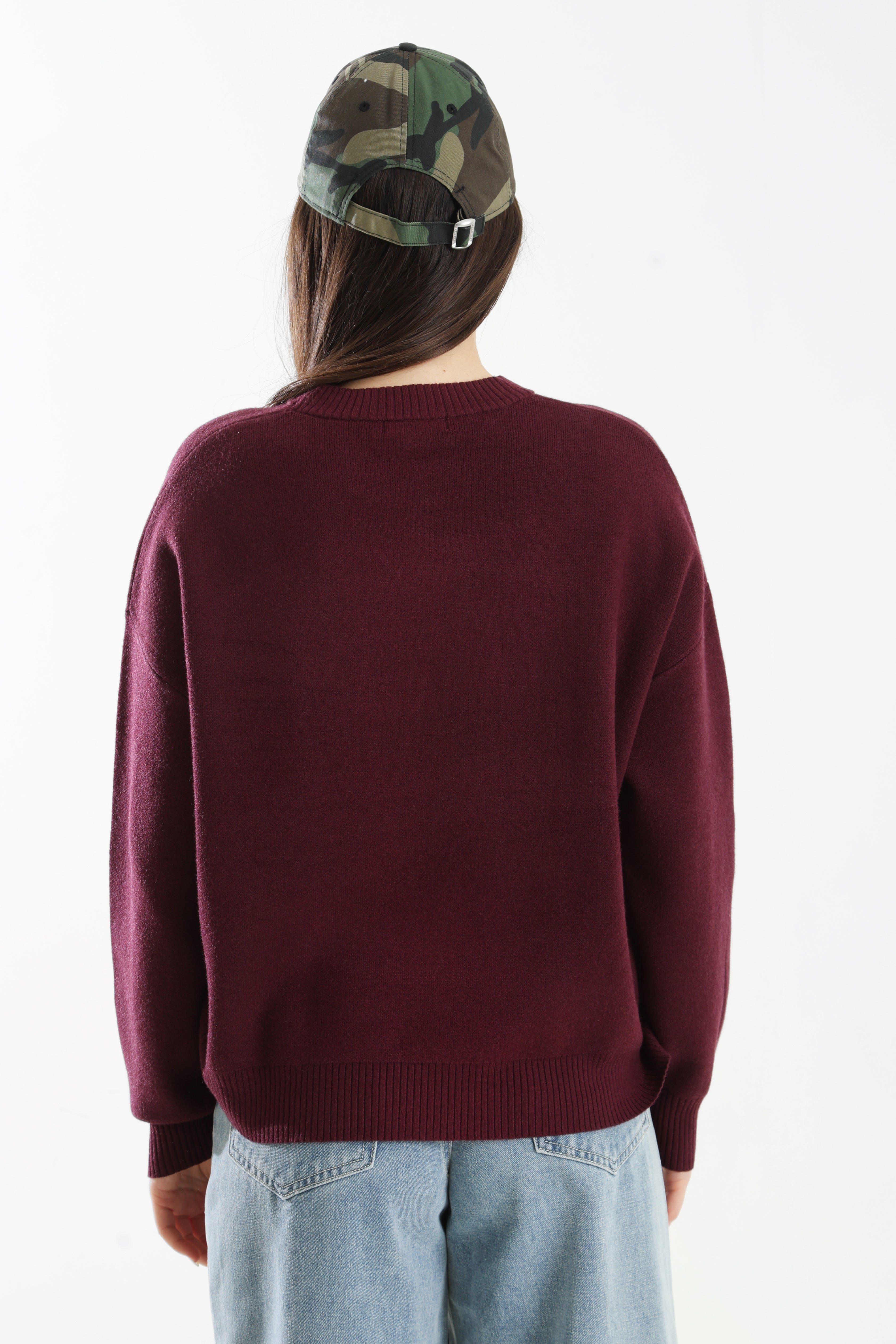 Pull en tricot - Bordeaux