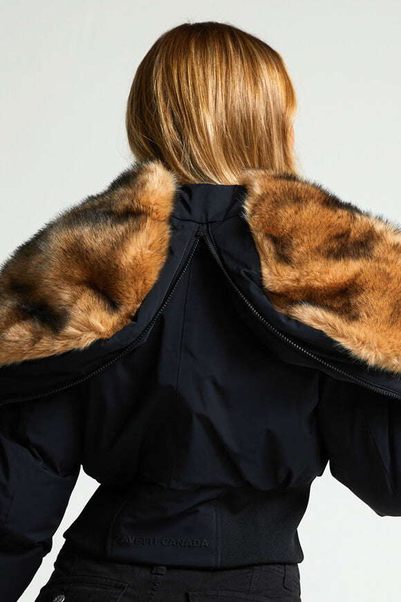 Veste aviateur matelassée Ossani - Jet Black