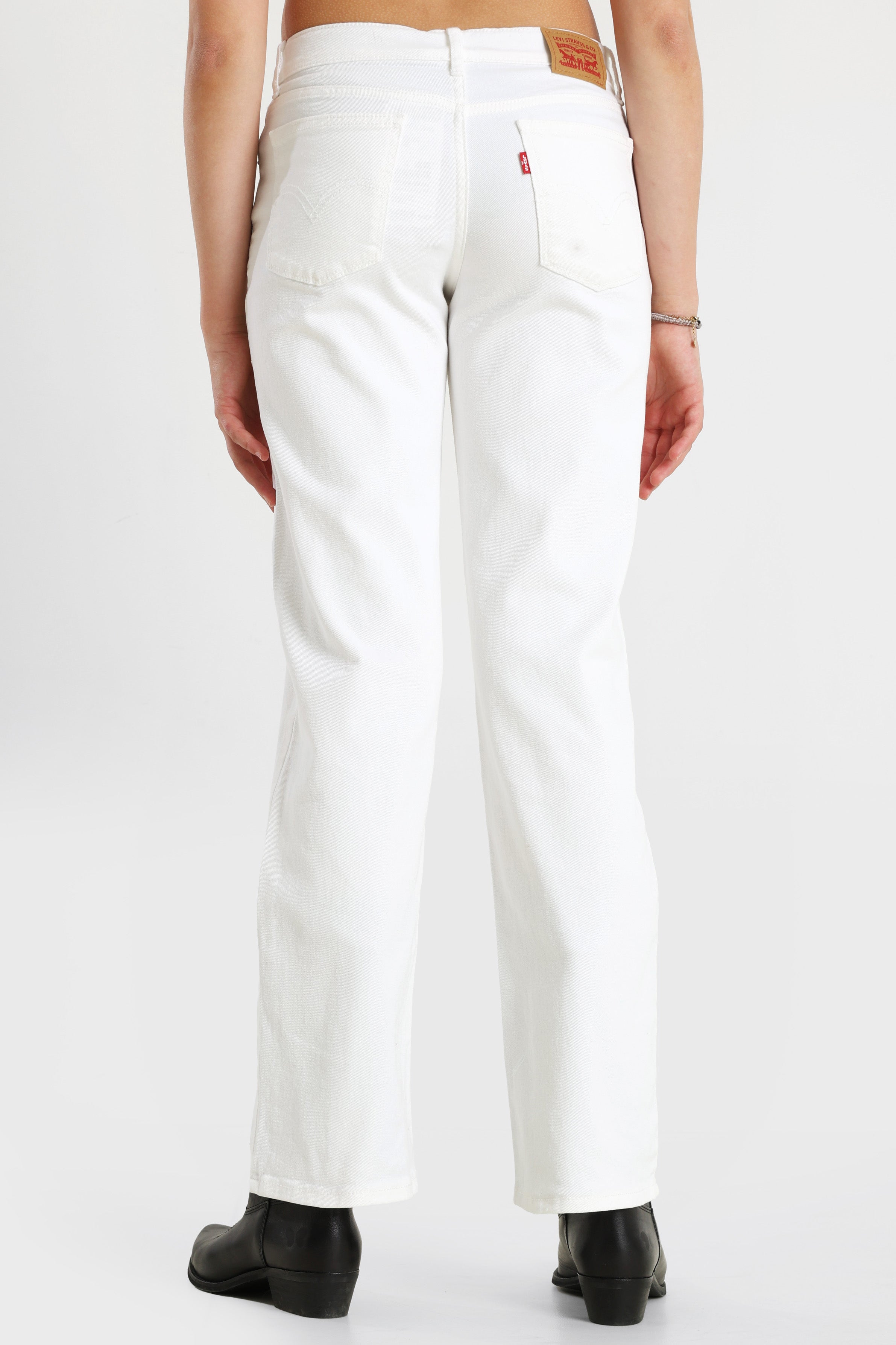 Wide Leg Jeans - Bright White