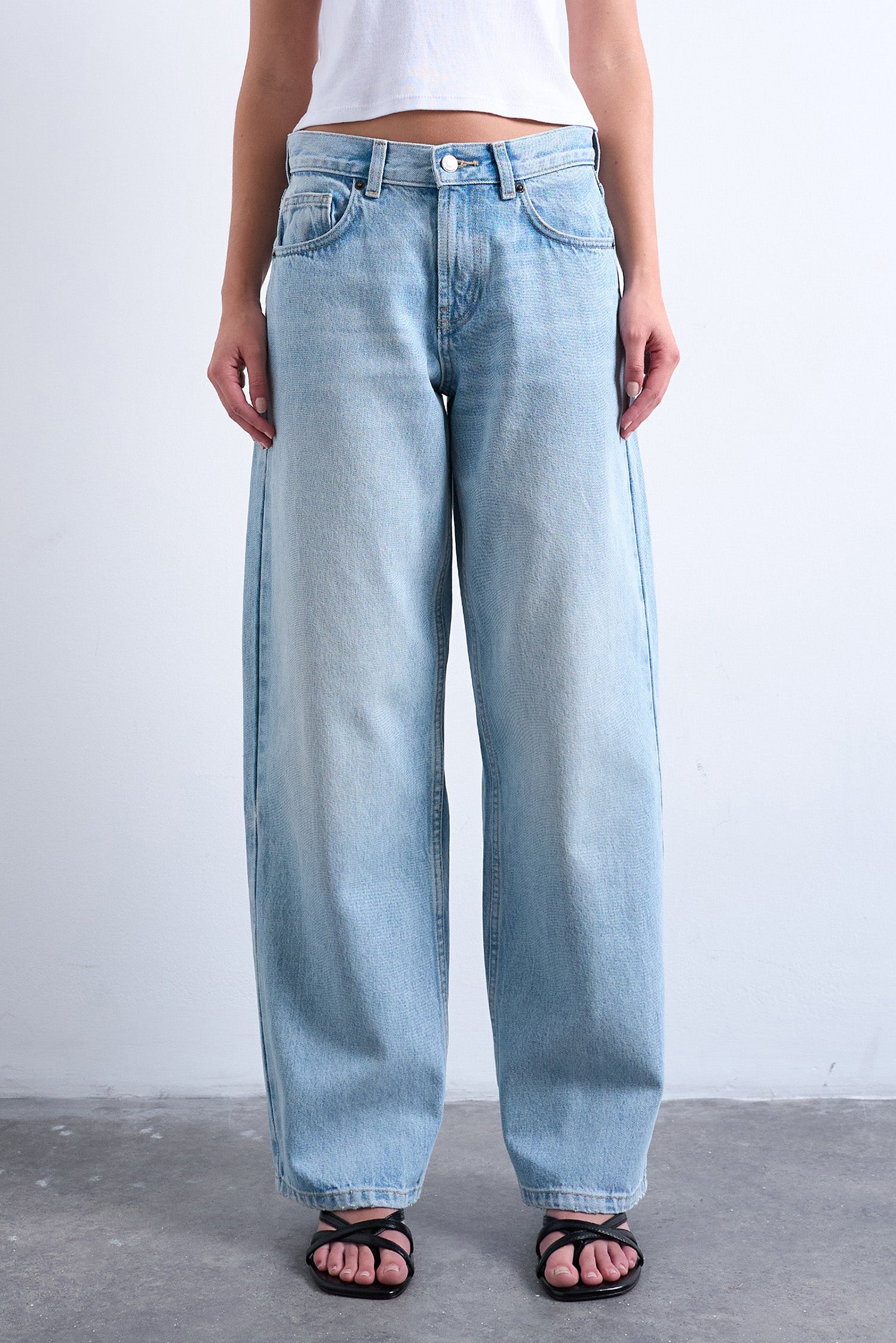 TSCINCH Wide Leg Jeans L32 - Bleached Sand