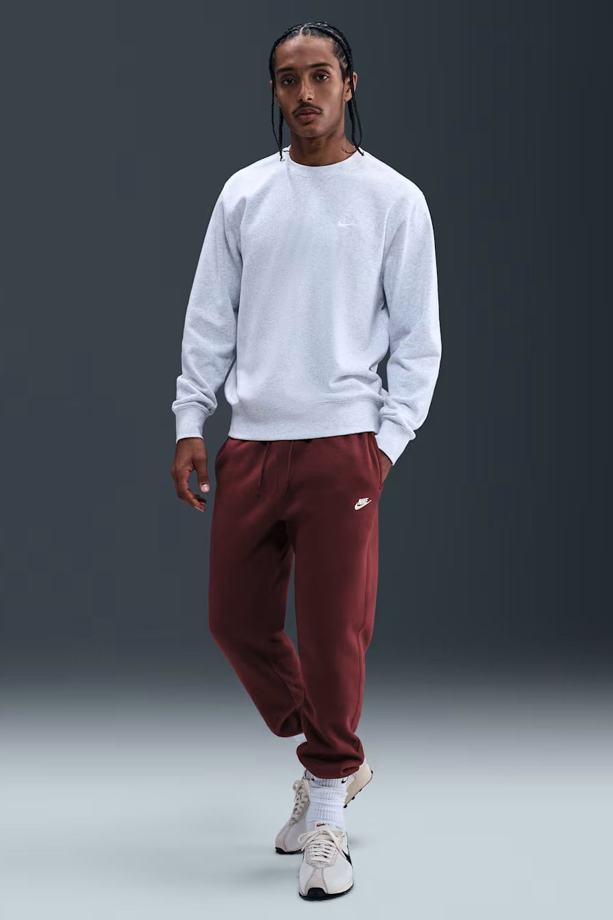 Sportswear Club - Pantaloni da ginnastica in pile - Rosso squadra scuro