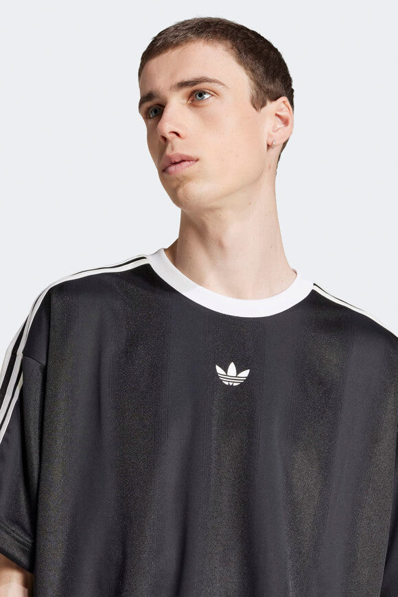 T-shirt in jersey jacquard - Black