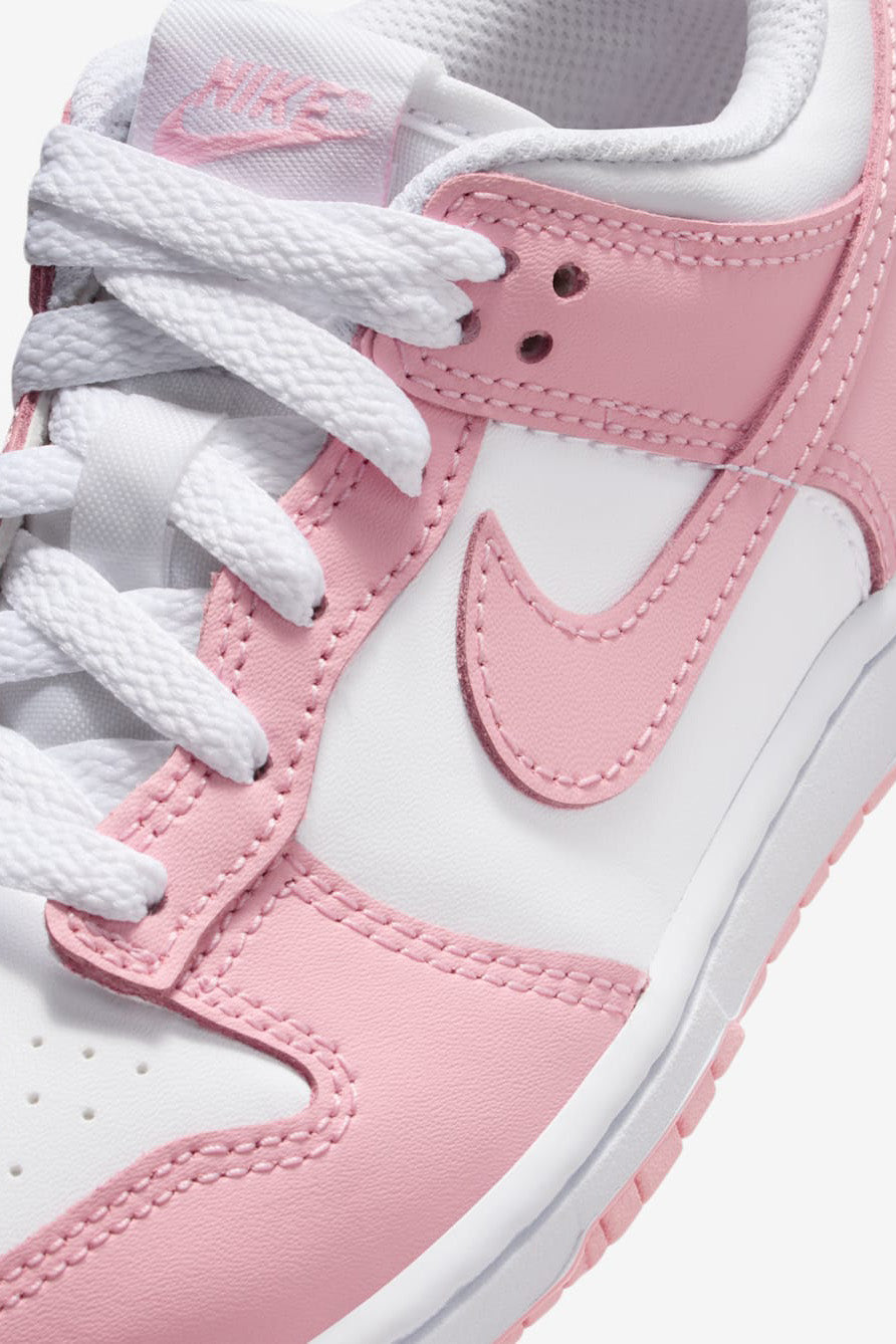 Sneaker Dunk Bambini - Bianco + Rosa Medio Soft