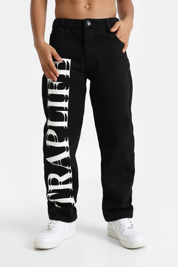 Jeans a taglio dritto - Nero + Bianco