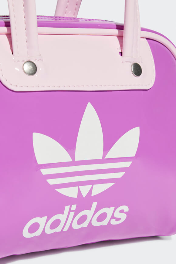 Sac à main / sac à bandoulière en cuir verni Adicolor - Purple Burst + White