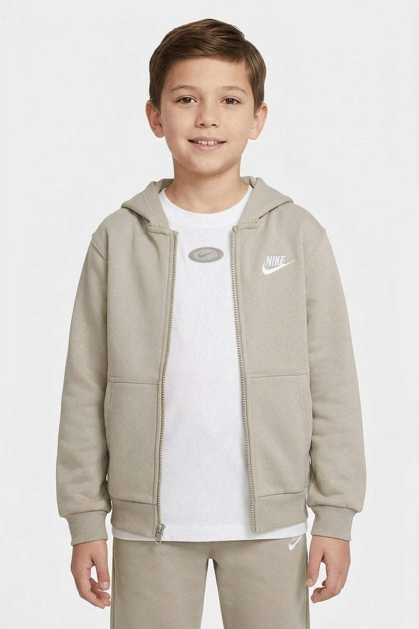Sportswear Club Fleece zip-up hoodie - Cream II