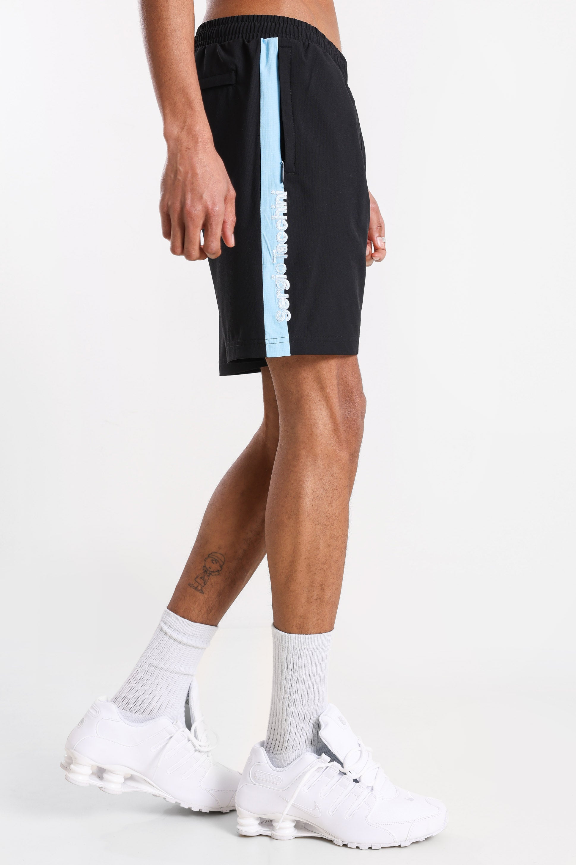 Goccla Trainingsshorts - Black + Baltic Sea