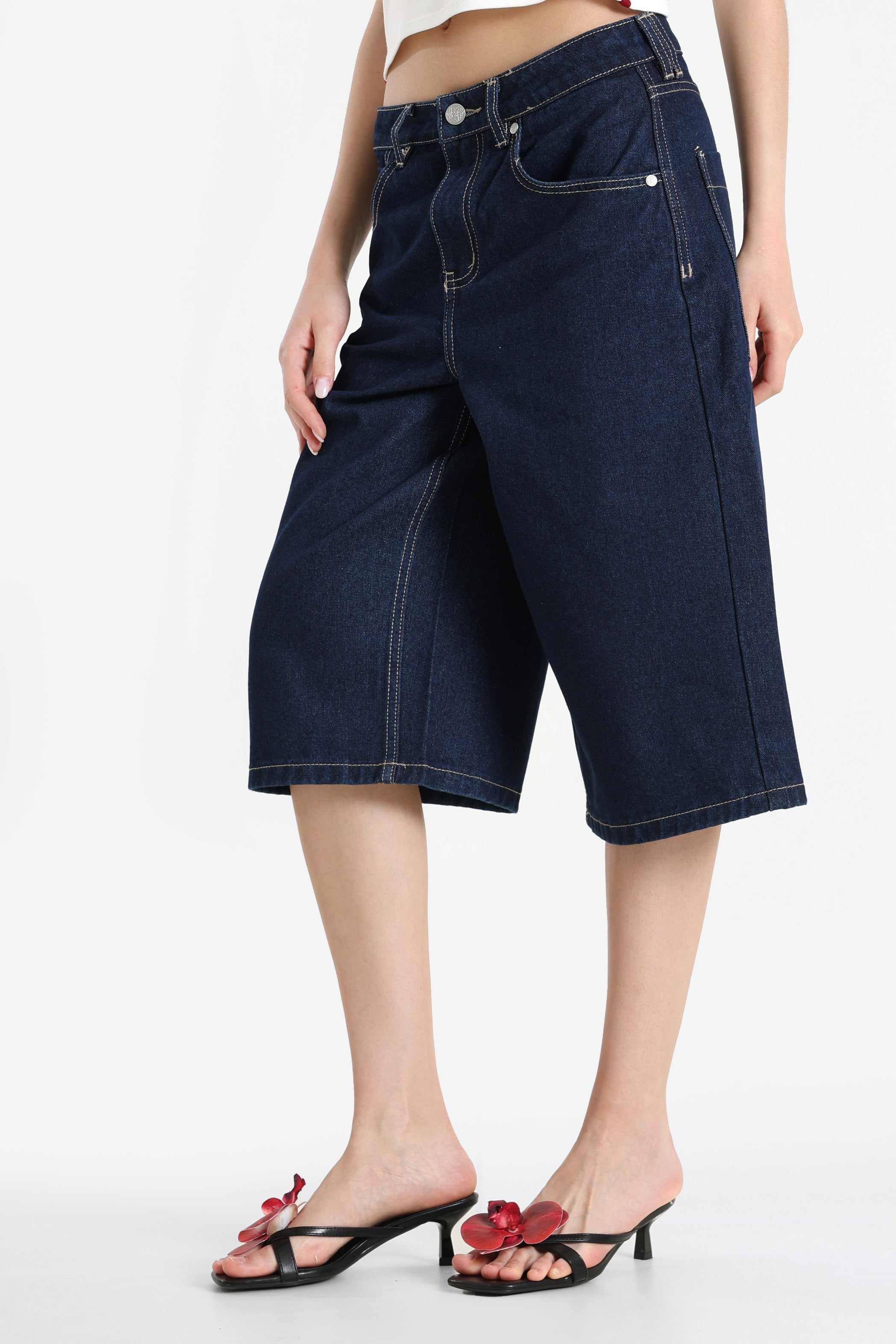 Jeans Bermudashorts - Dunkelblau
