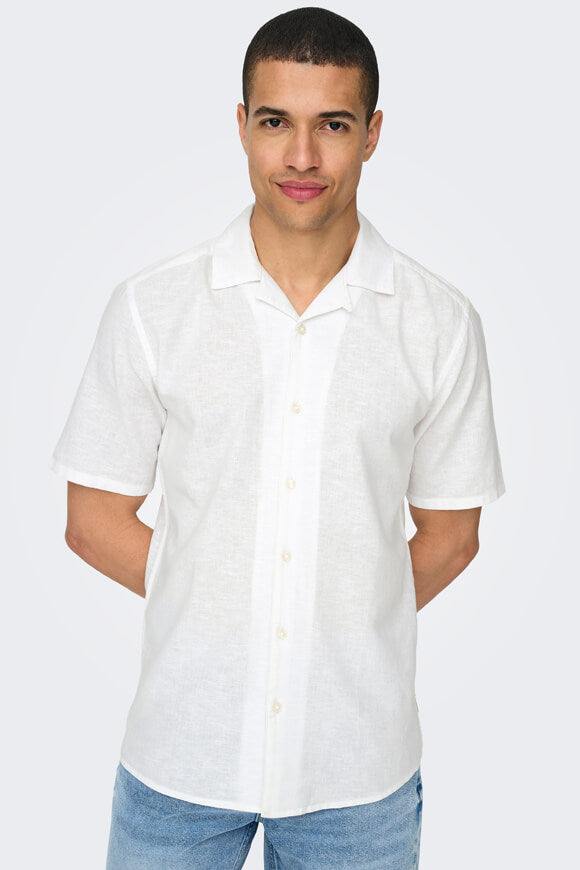 ONSCAIDEN chemise en lin - White