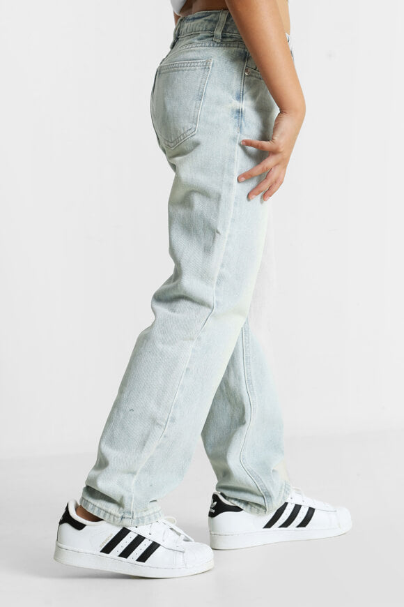 Jeans straight fit - Blu chiaro lavato