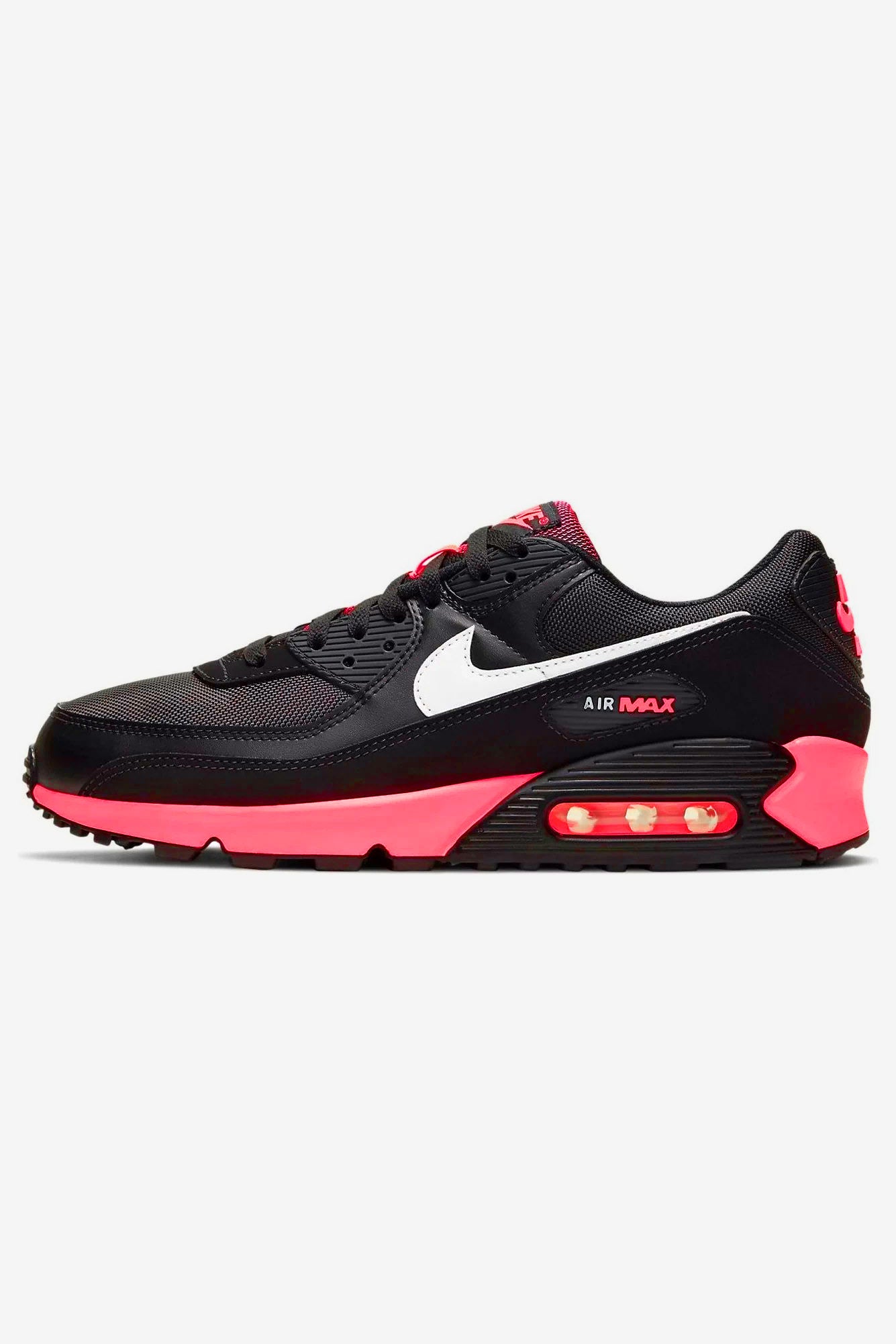 Air Max 90 Sneaker - Black + White + Racer Pink