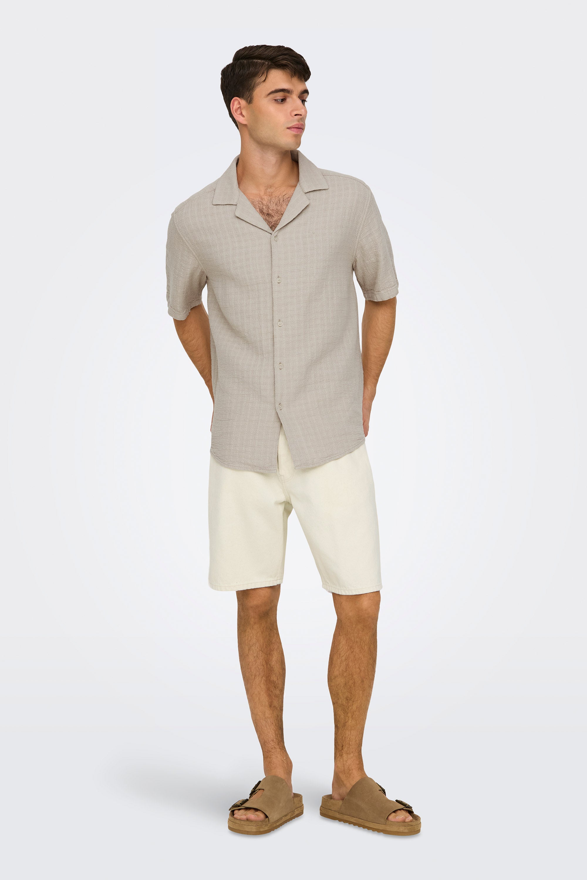 Edge short en jean - Ecru