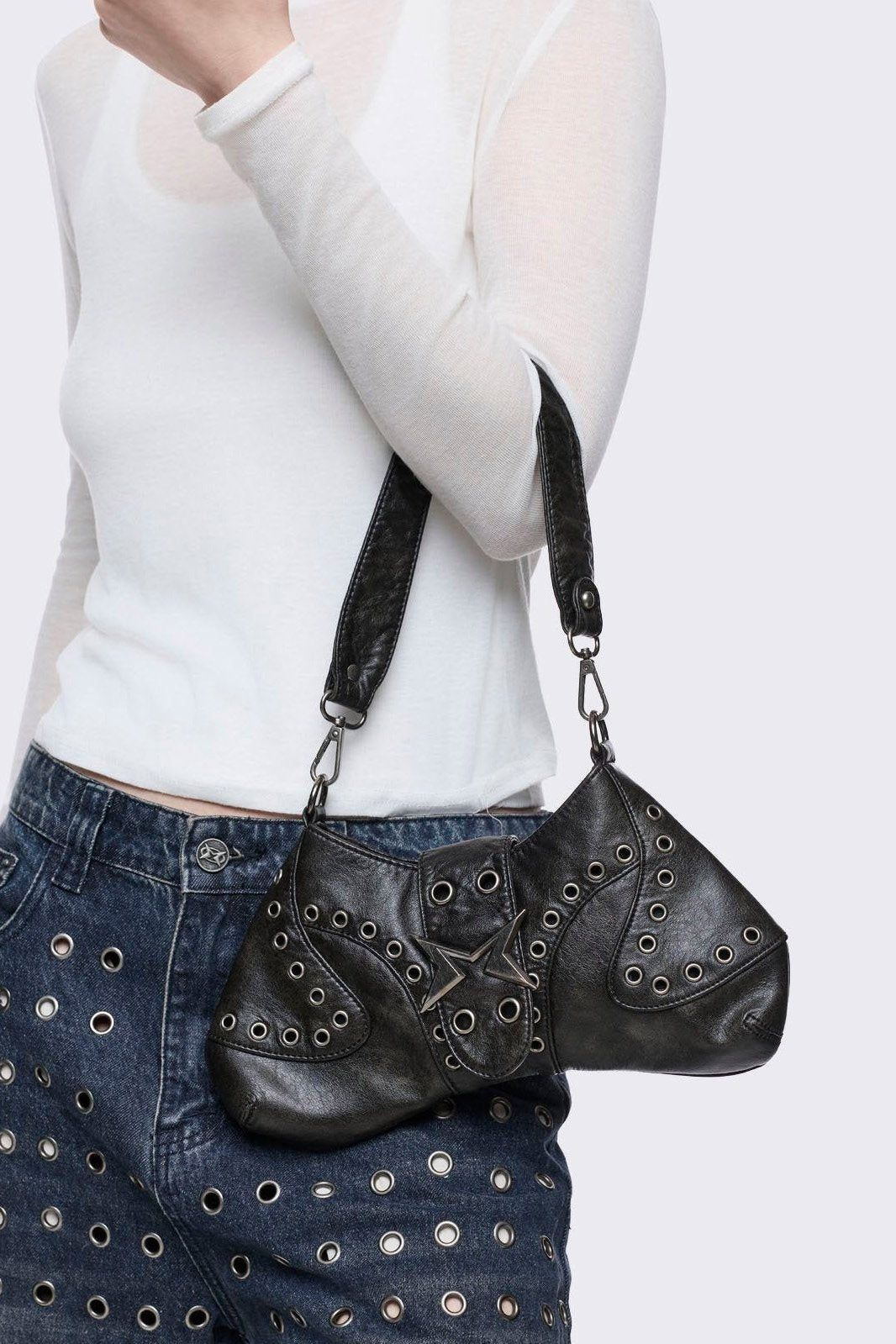 Handtasche - Black Washed