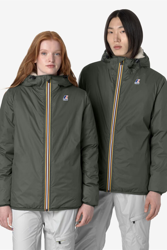 Le Vrai 4.0 Claude Orsetto lined jacket - Green Blackish