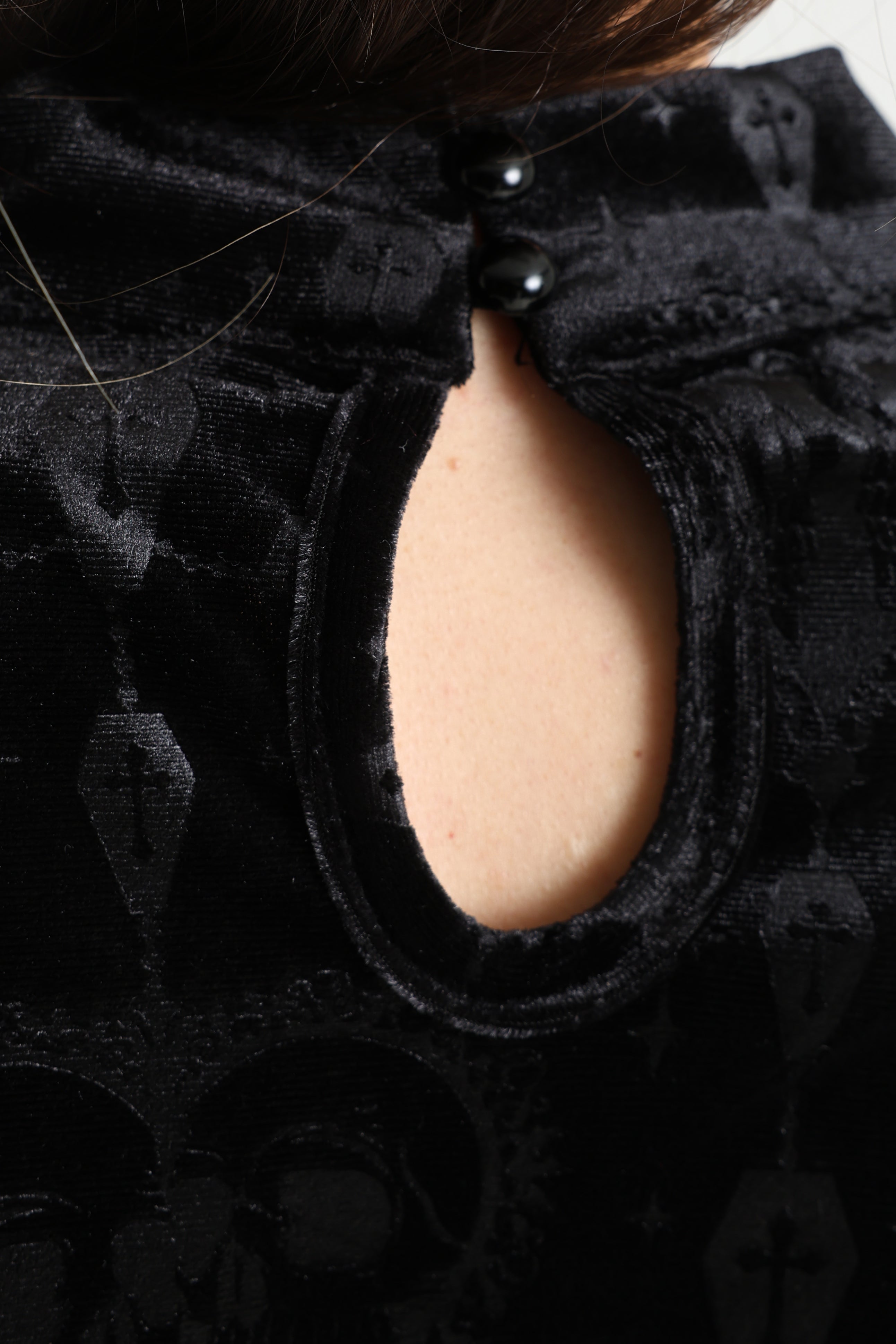 Camicia a maniche lunghe in velluto Selvatrip - Nero