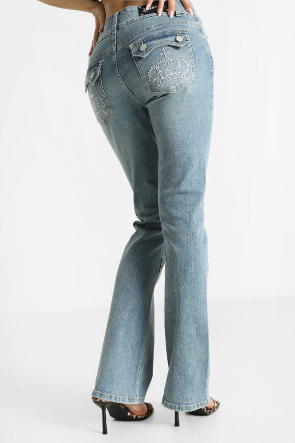 Jean flare - Bleu denim