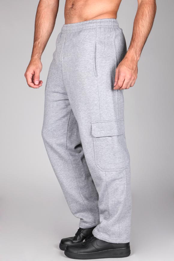 Cargo Sweathose - Grau meliert