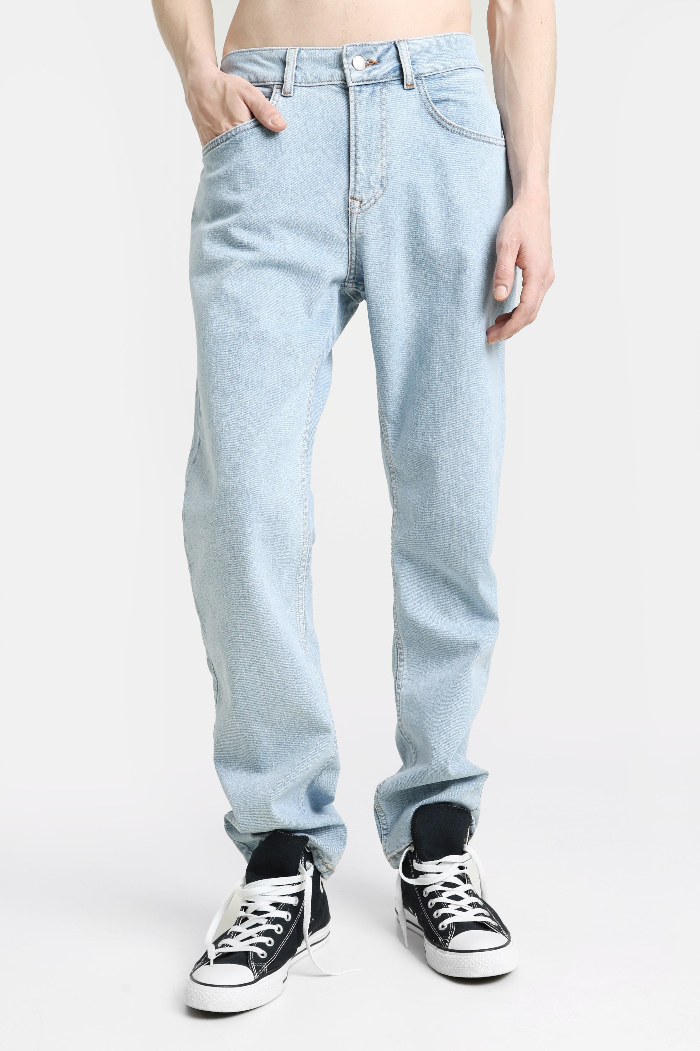 Straight Fit Jeans - Light Enzyme