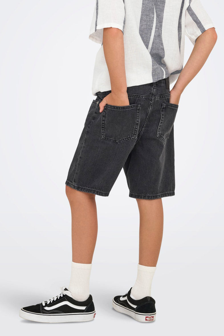 OSJEDGE short en jean straight fit - Washed Black