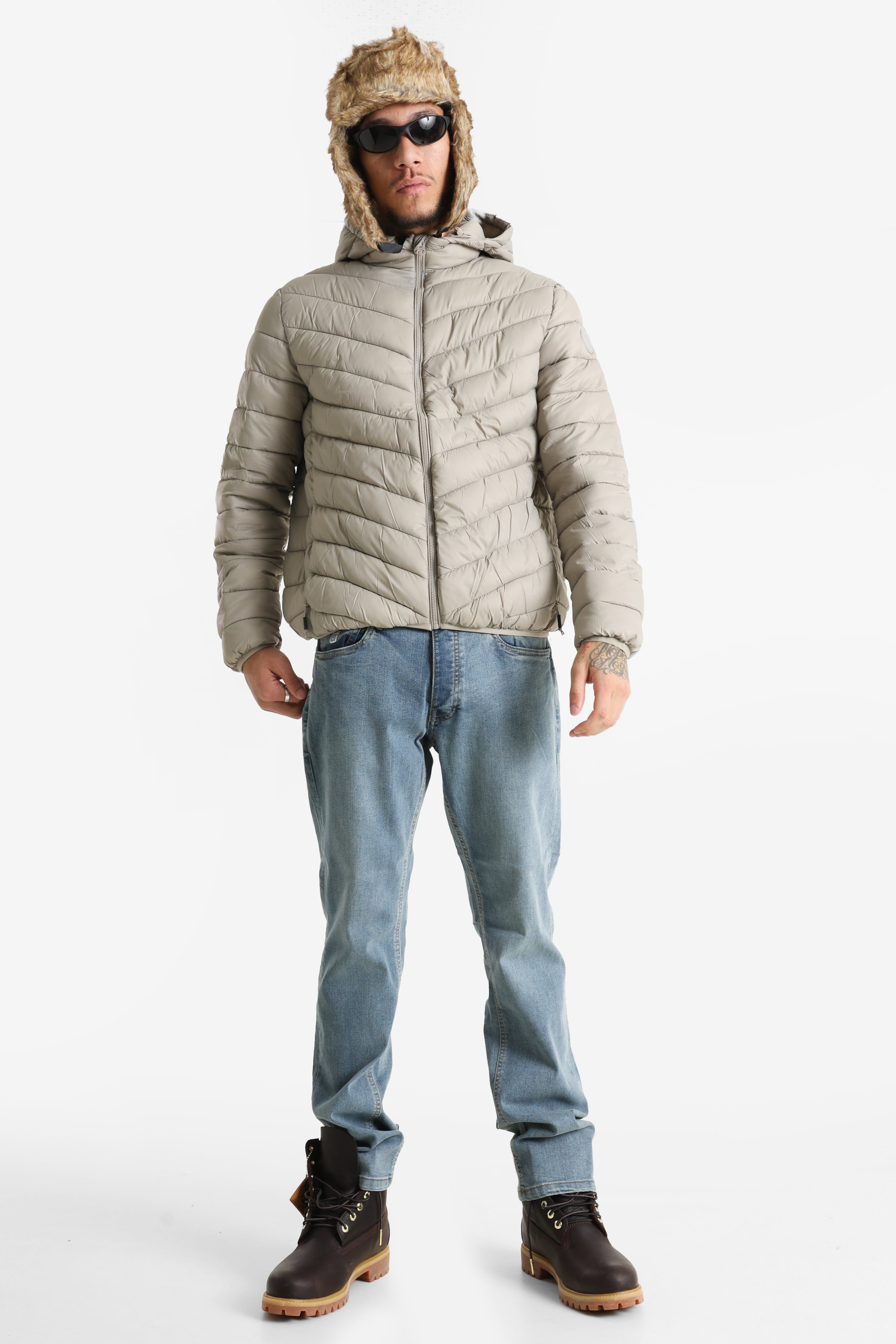 Leichte Gesteppte Jacke - Stone