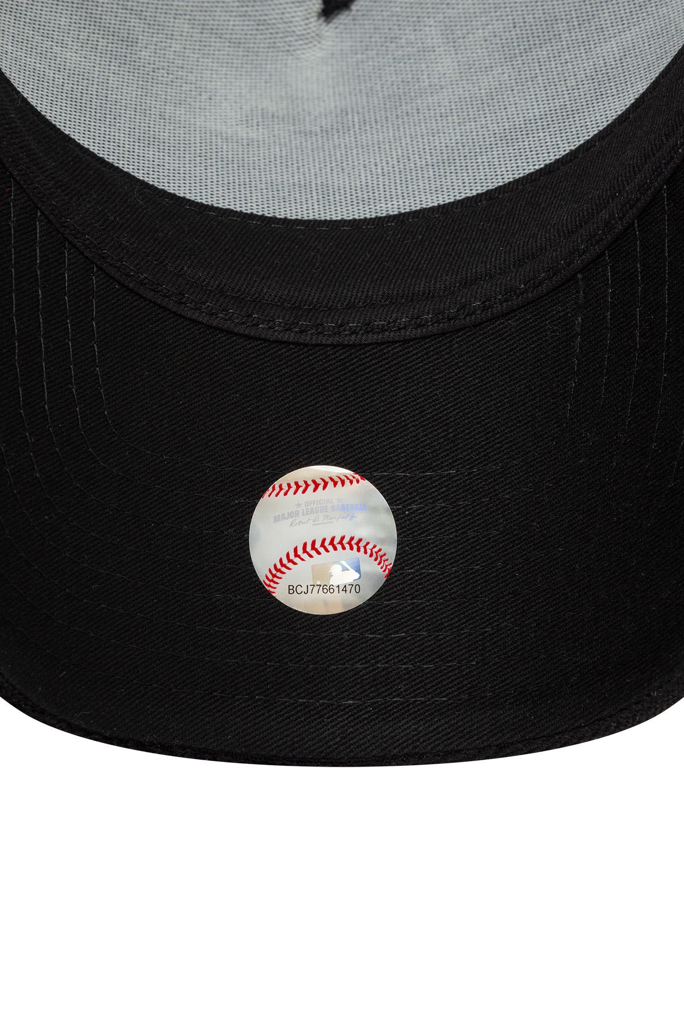 Casquette trucker en velours / snapback - Black