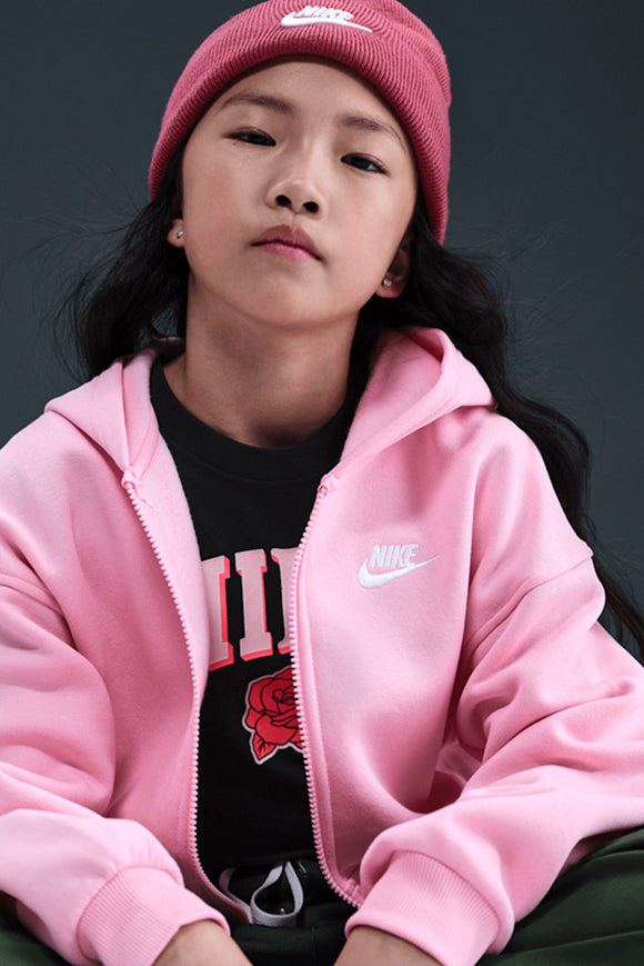 Sportswear Club Fleece sweat zippé à capuchon - Med Soft Pink
