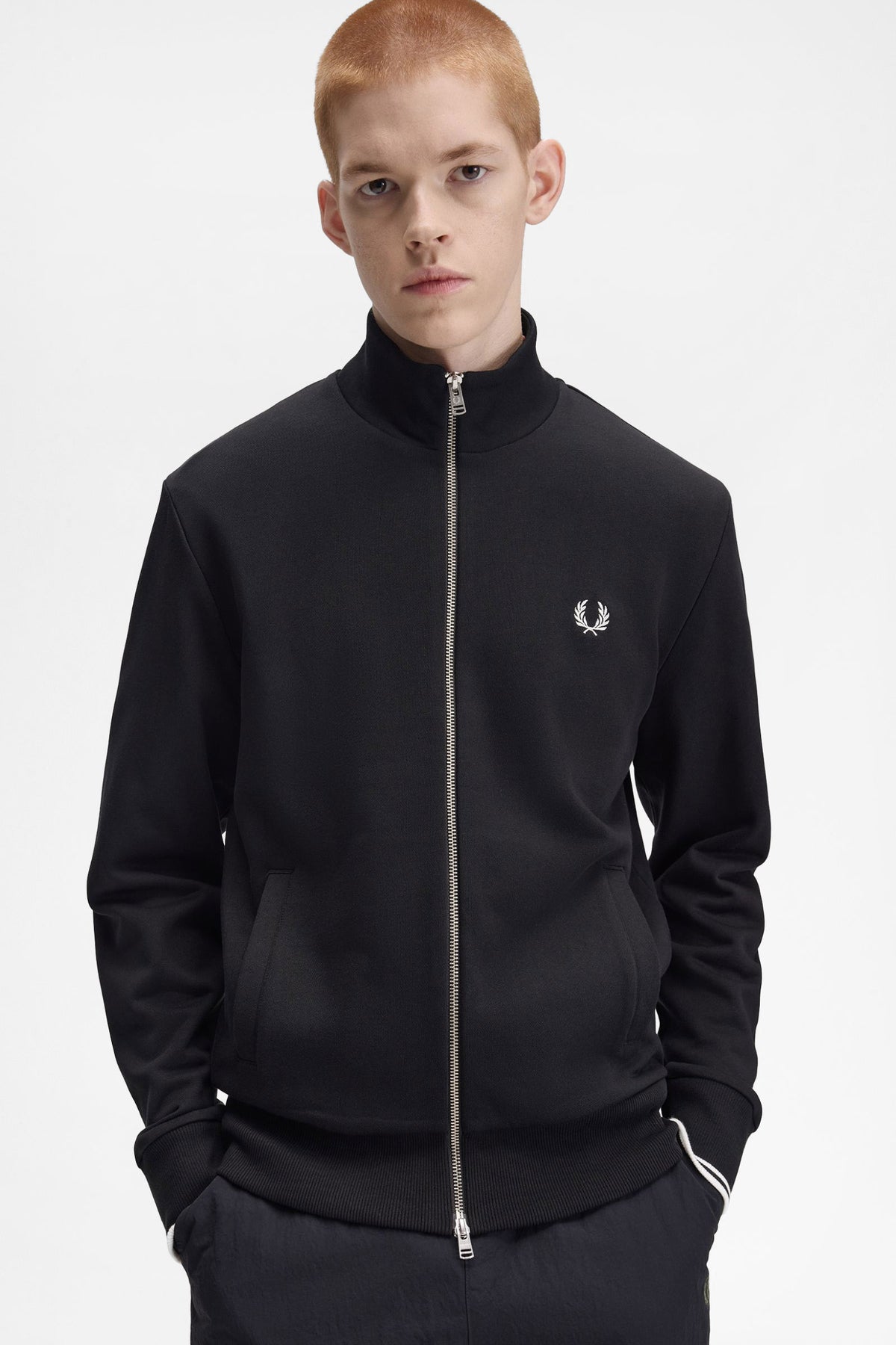 Felpa con zip - Black