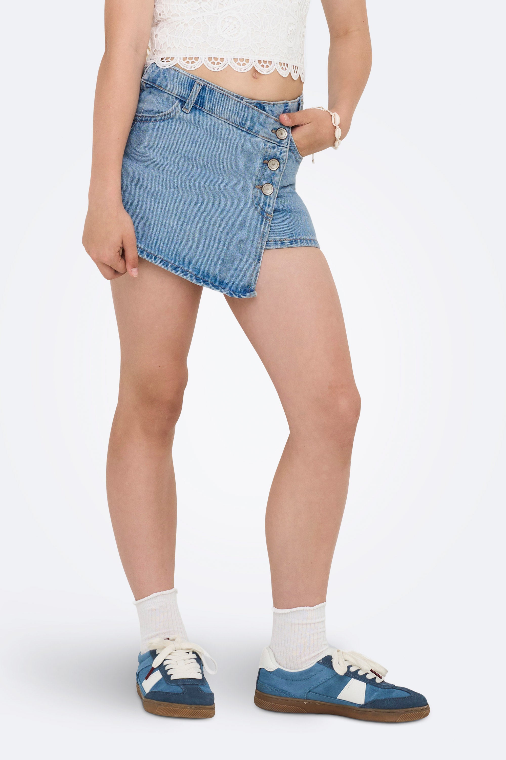 KOGJENNY Jeans Skort - Light Blue Denim