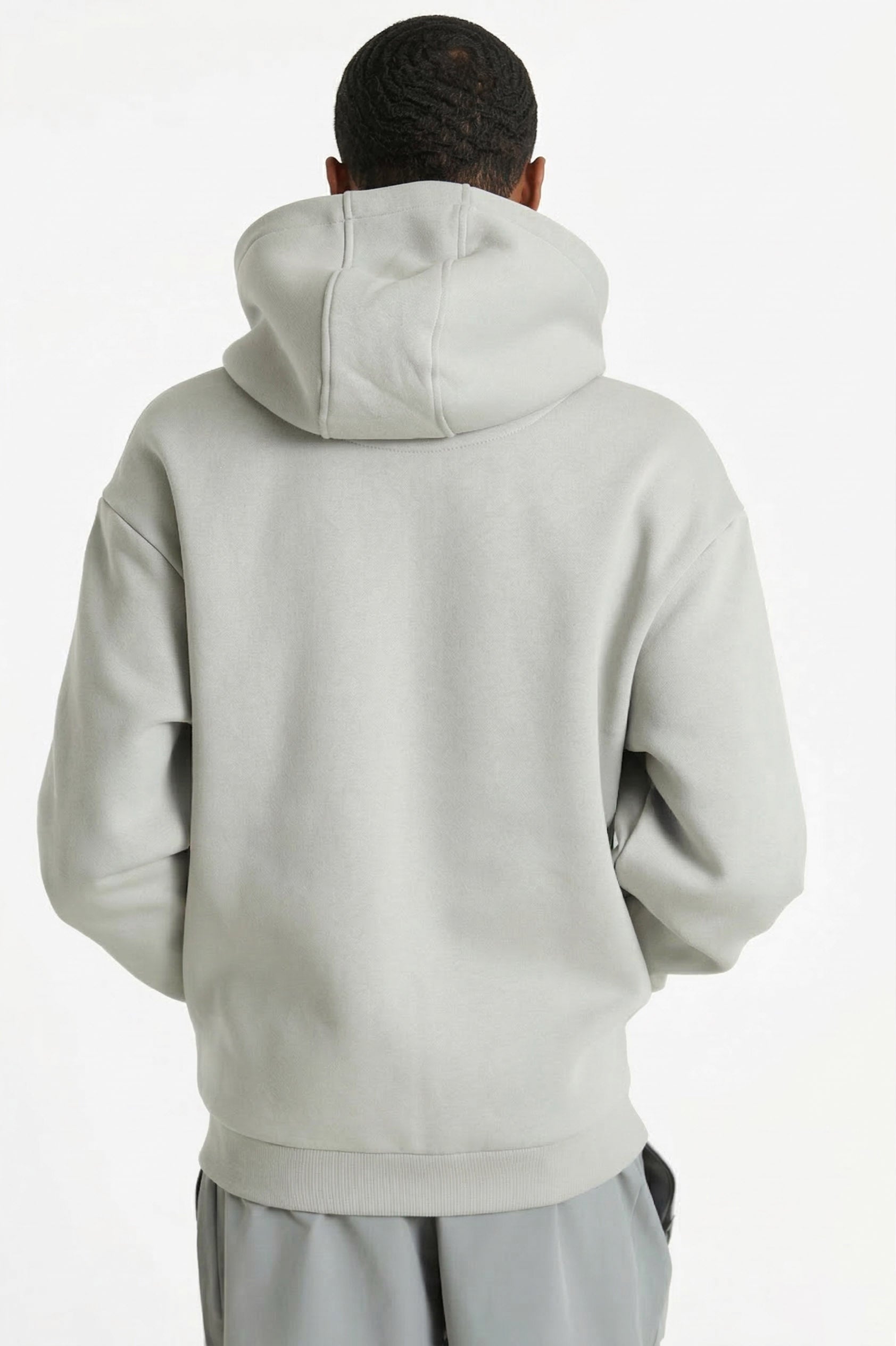 Fluffy Kapuzensweatjacke - Light Asphalt