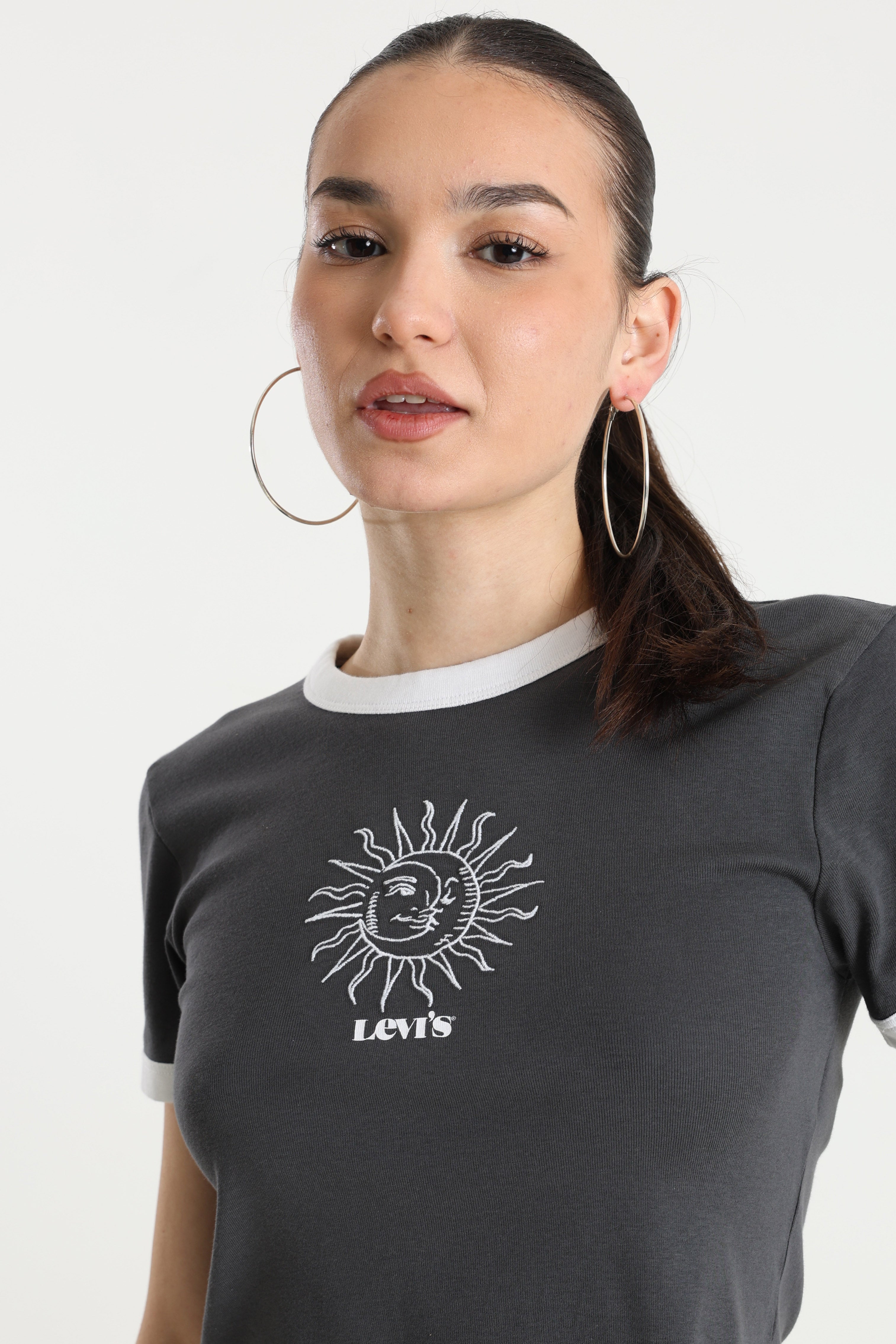 Crop T-Shirt - Anthracite