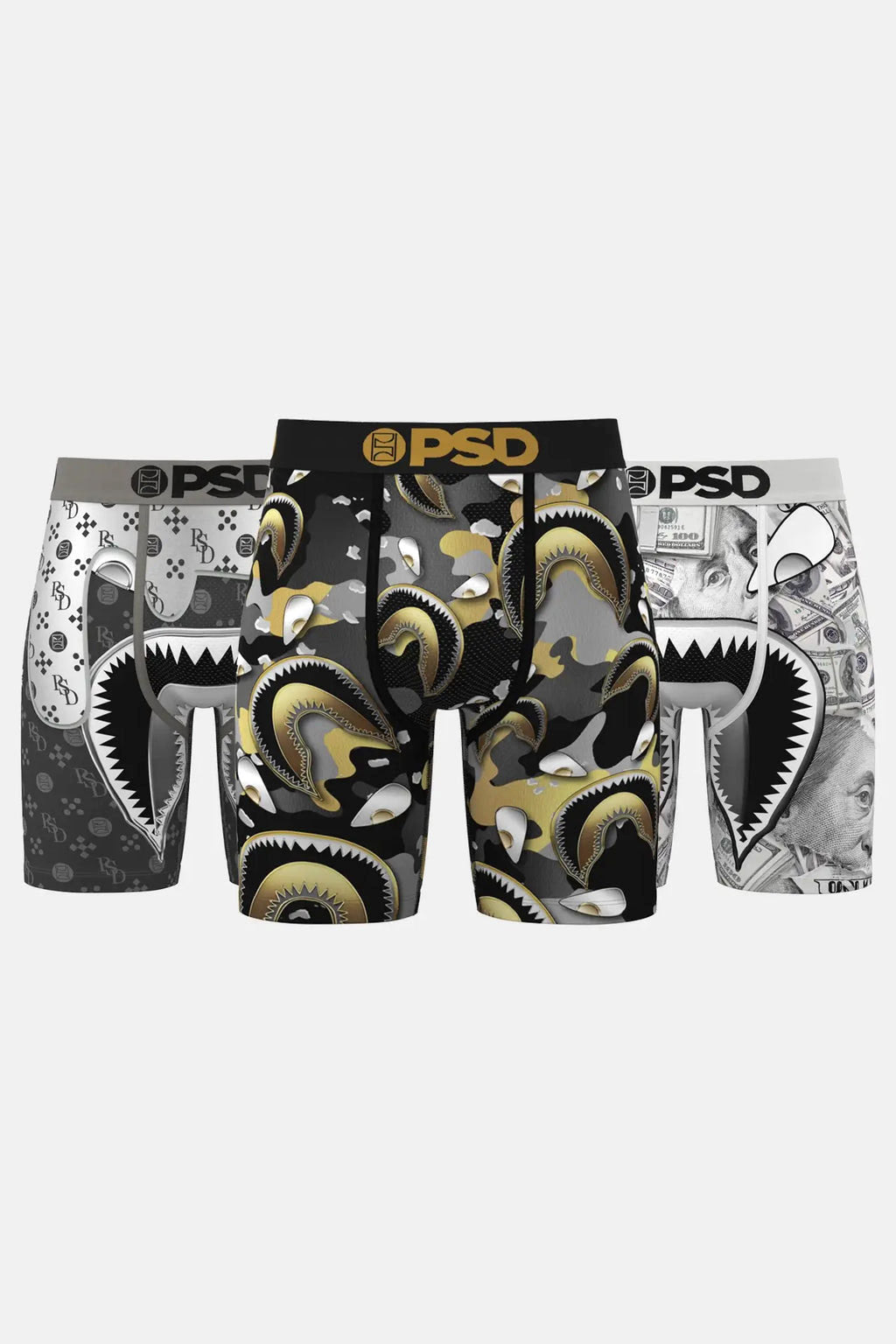Warface Recon Dreierpack Boxershorts - Black + White + Grey
