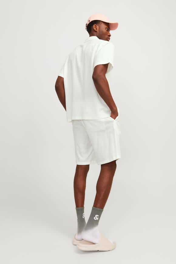 JPSTJAIDEN short en seersucker - Cloud Dancer