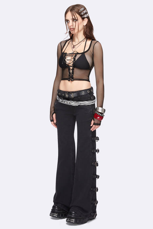 Electric jean flare - Black